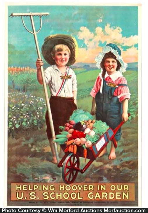 Antique Advertising Wwi Victory Garden Poster Antique Advertising