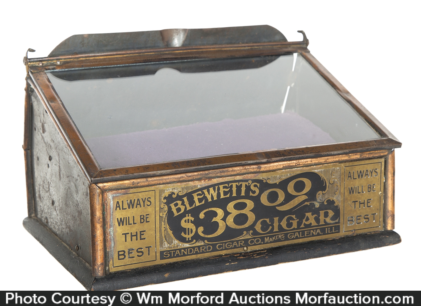 Antique Advertising Blewett S Cigar Display Case Antique
