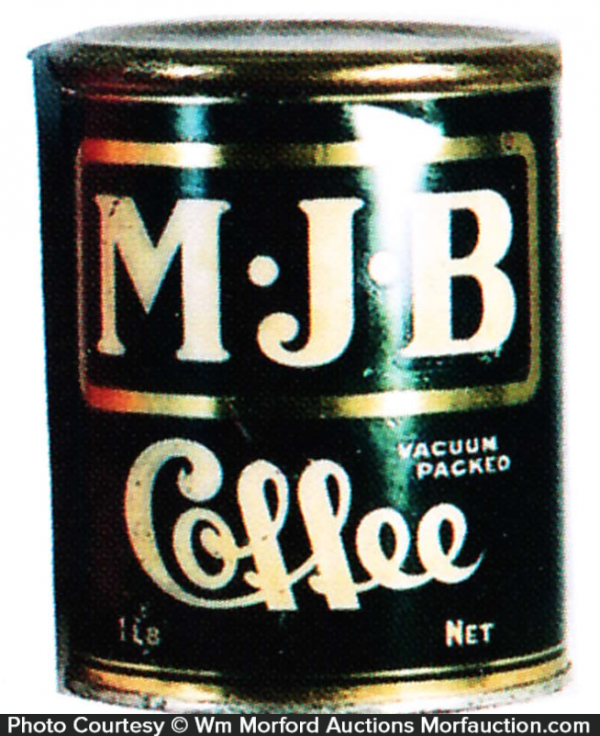 Antique Advertising Mjb Coffee Can • Antique Advertising