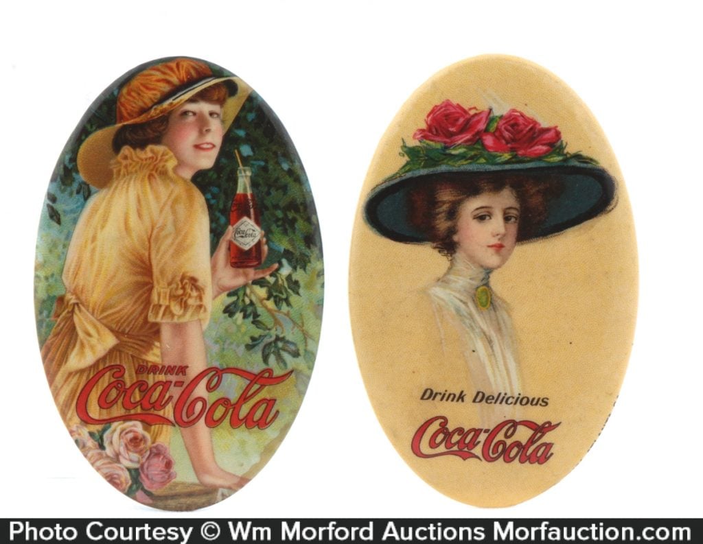 Coca-Cola Pocket Mirrors • Antique Advertising