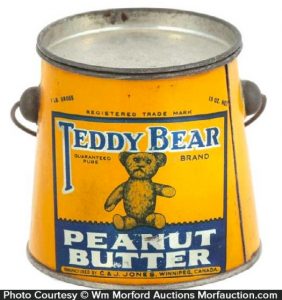 teddy bear in a tin