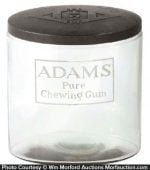 Adams Pure Chewing Gum Jar