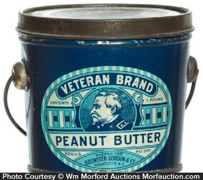 Veteran Peanut Butter Pail • Antique Advertising