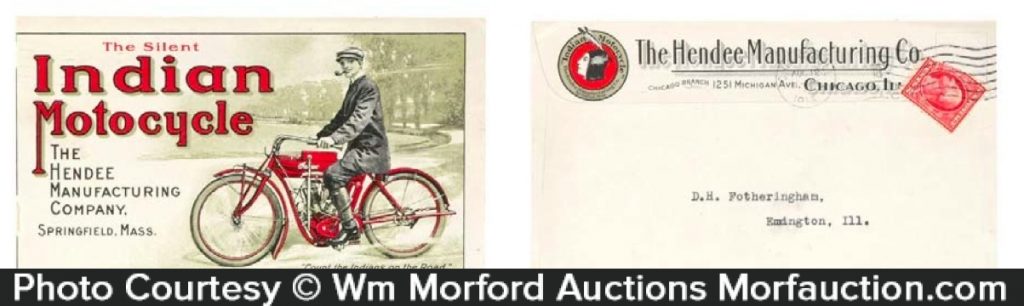 Indian Motorcycle Envelope • Antique Advertising