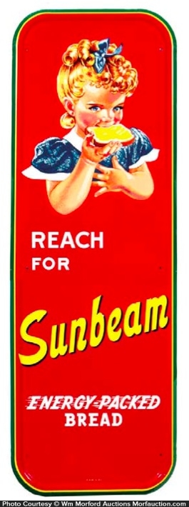 TIN SIGN Sunbeam Bread Vintage Design Décor Kitchen Farm Cottage Store A238