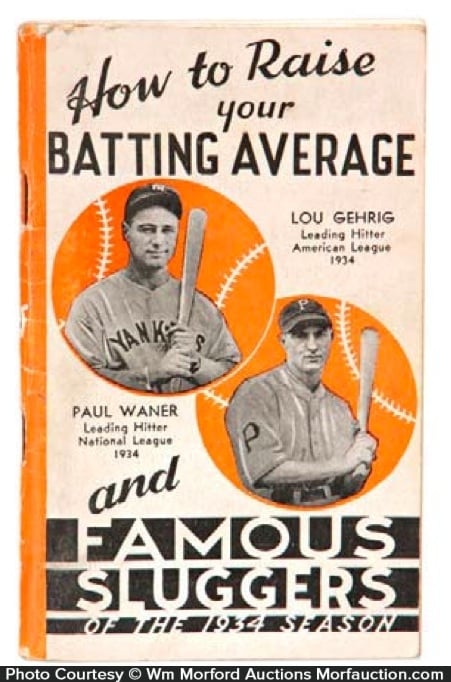 1934 Louisville Sluggers Bat Catalog • Antique Advertising