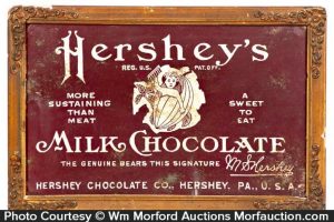 Vintage Wood Hershey's Hersheys Chocolate Thermometer Sign 27'' chocolat  hershe