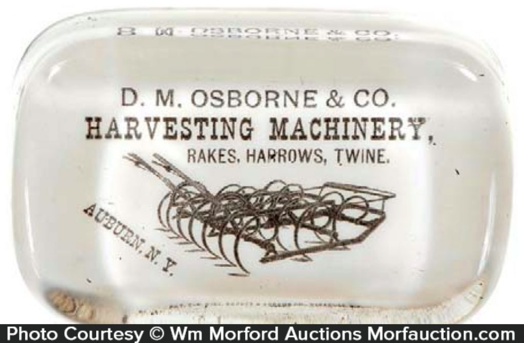 Osborne Harvesting Paperweight • Antique Advertising