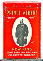 Prince Albert Now King Tobacco Tin • Antique Advertising