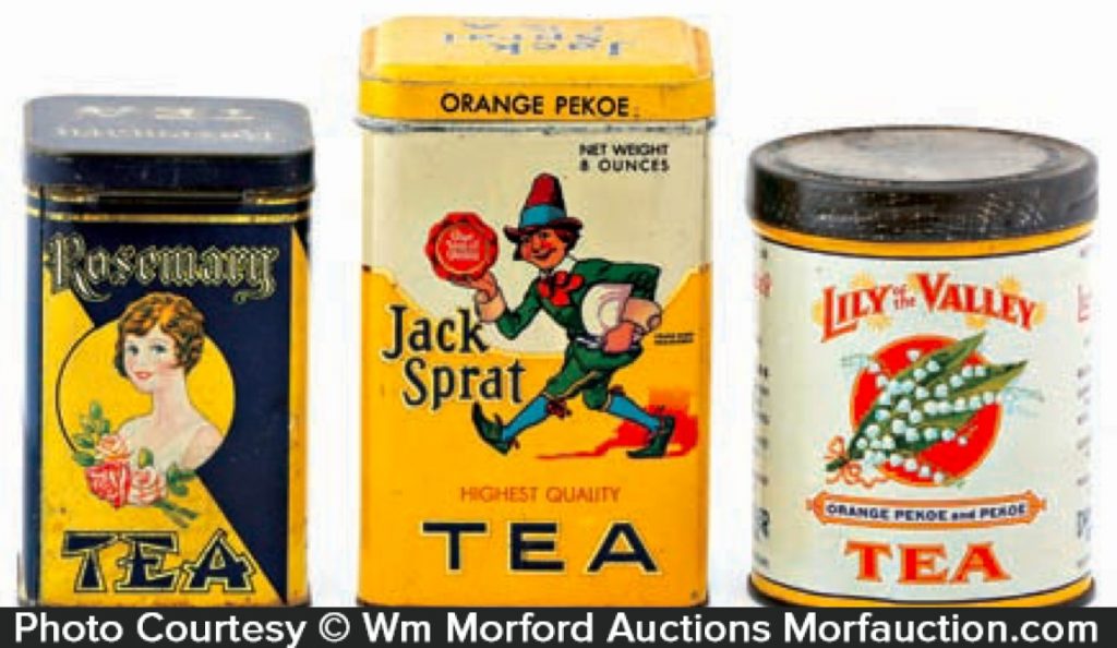 Vintage Tea Tins • Antique Advertising
