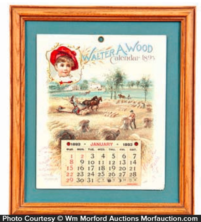 Walter Wood Calendar • Antique Advertising