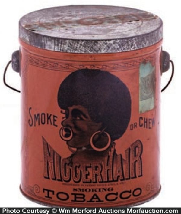 Hair Tobacco Pail • Antique Advertising