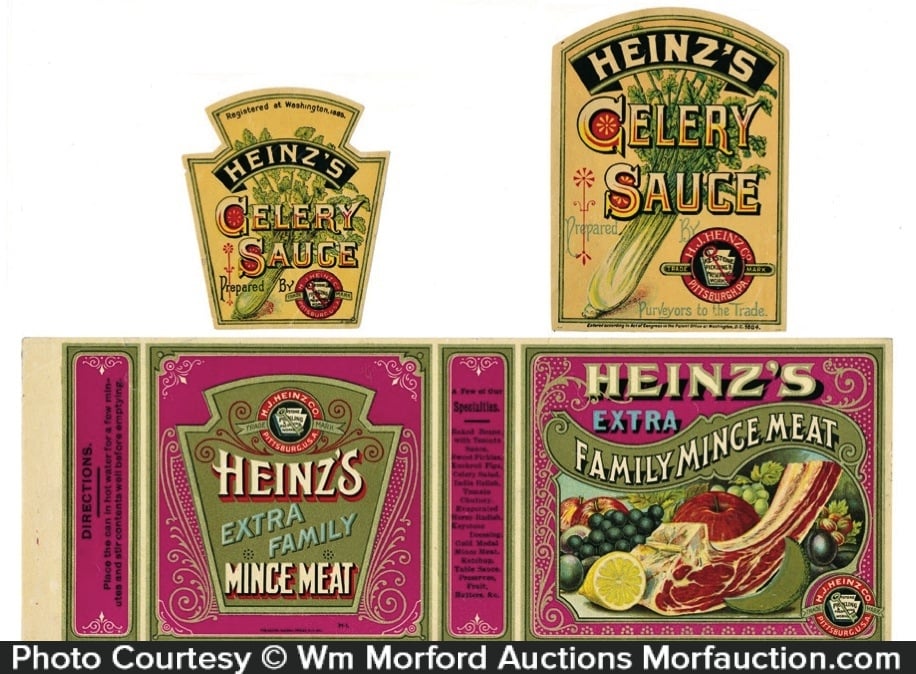 råb op Forfærdeligt Følg os Vintage Heinz Labels • Antique Advertising