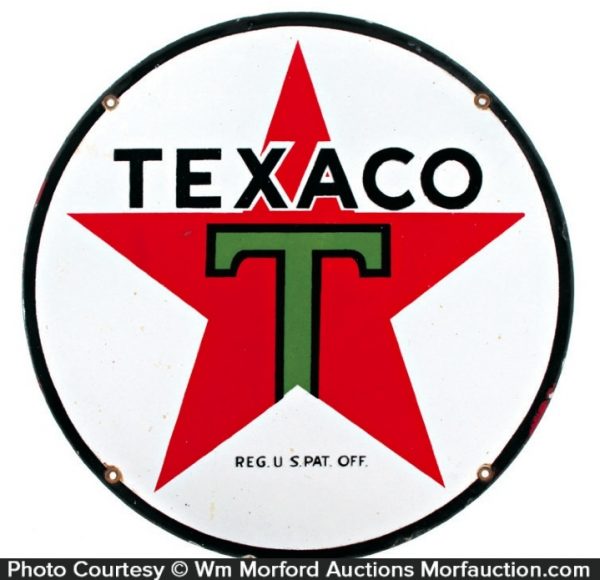 Texaco Porcelain Sign • Antique Advertising