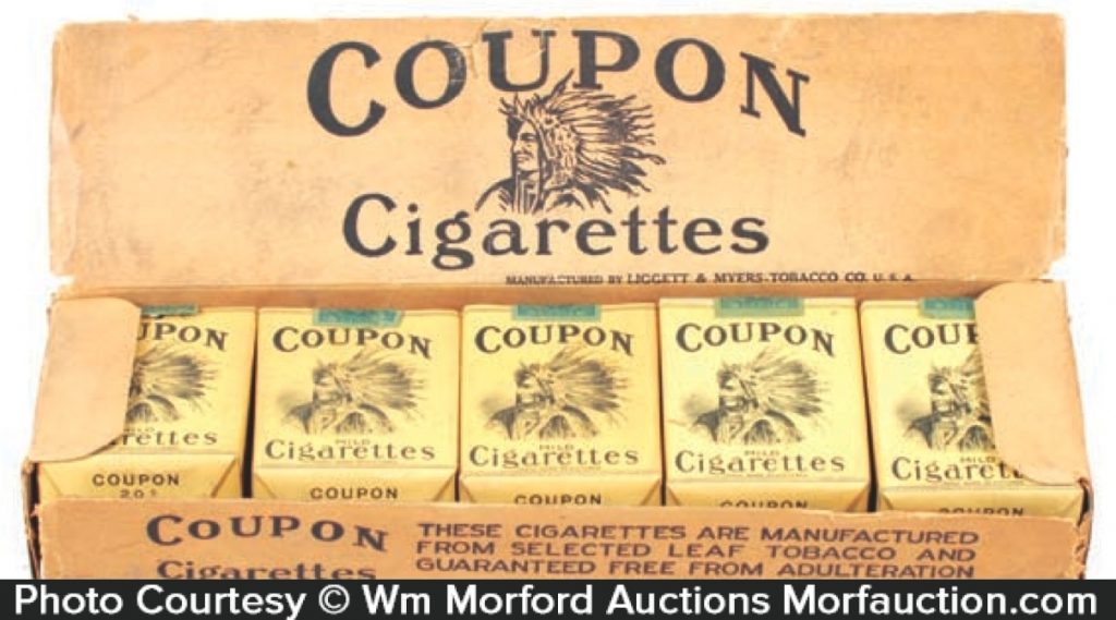 Coupon Cigarette Packs • Antique Advertising