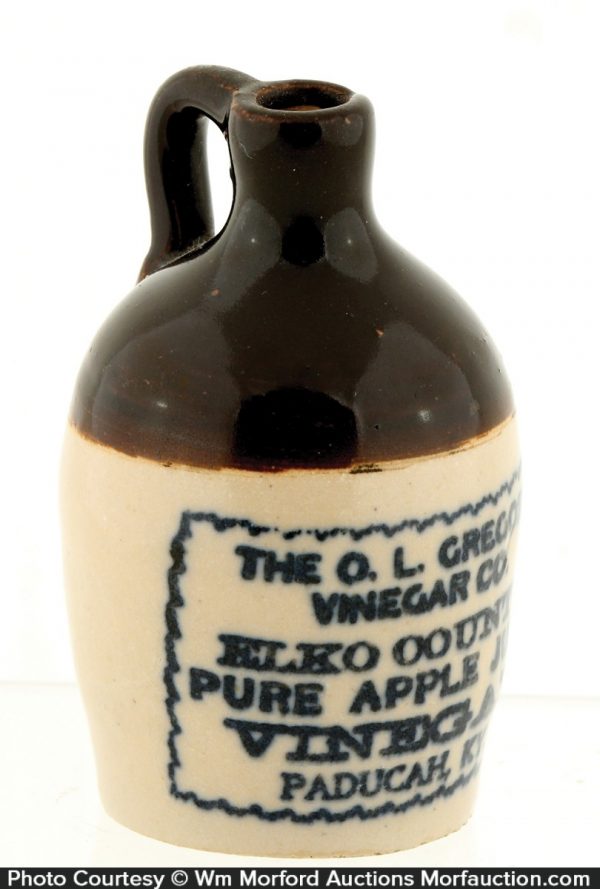 Miniature Vinegar Jug • Antique Advertising