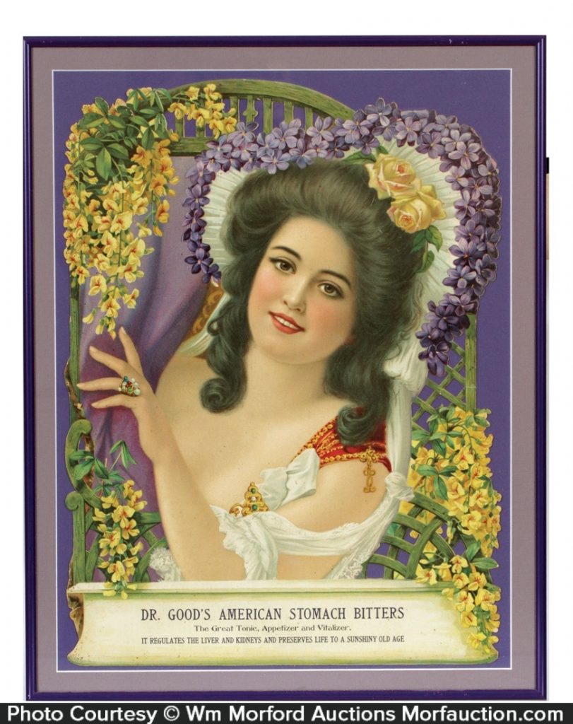 Dr. Good's American Stomach Bitters Sign • Antique Advertising