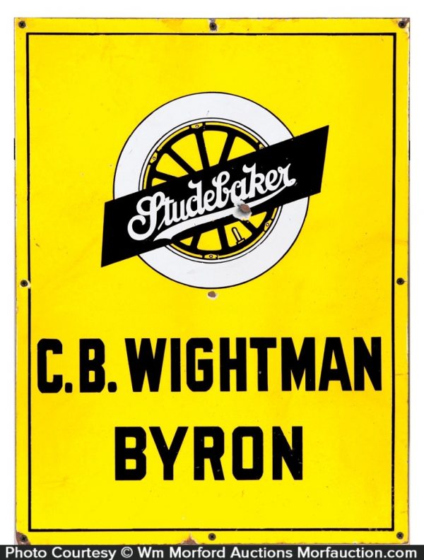 Porcelain Studebaker Sign • Antique Advertising