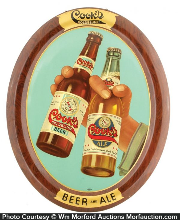 Cook's Beer Sign • Antique Advertising