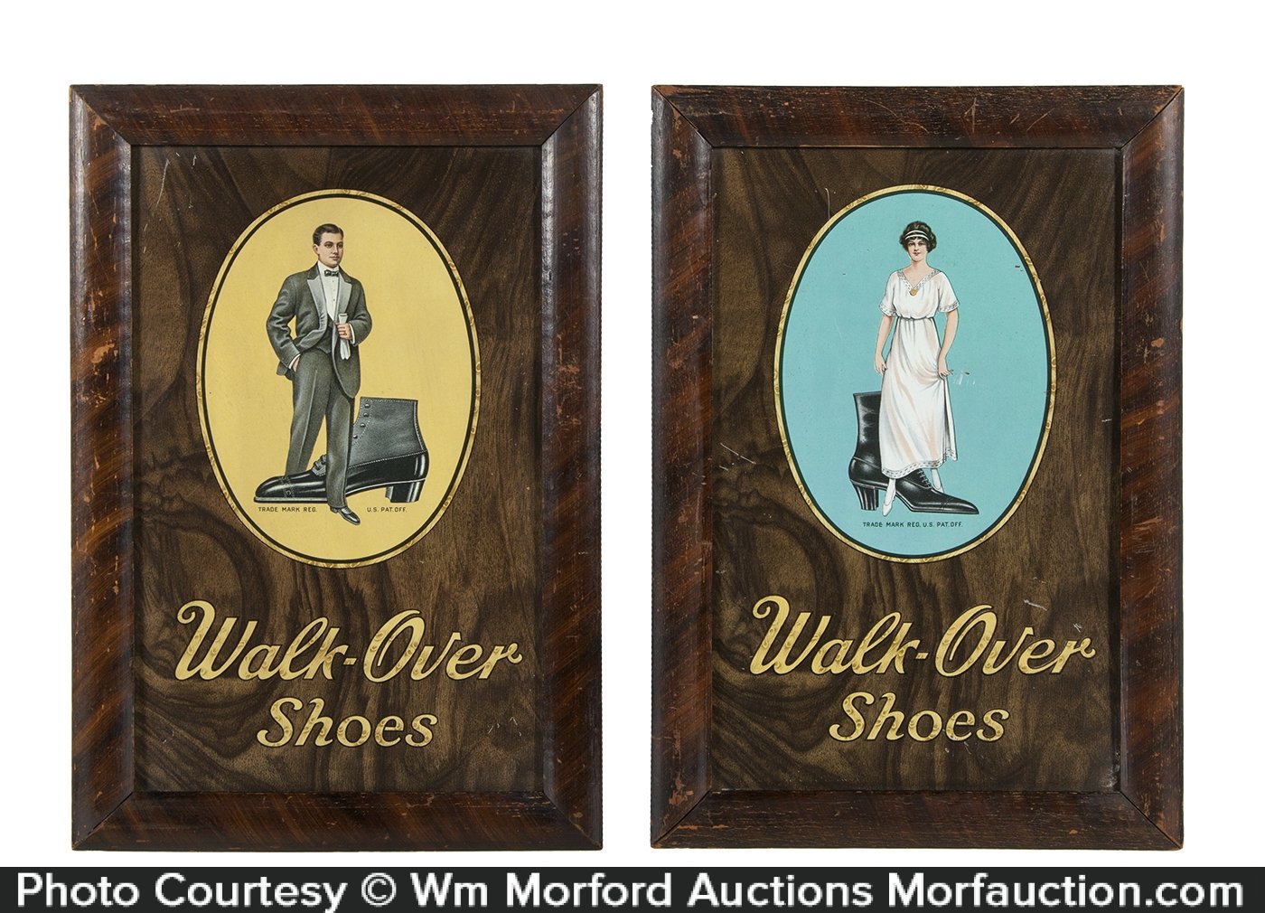 Onaangenaam volume Welvarend Walk-Over Shoes Signs • Antique Advertising