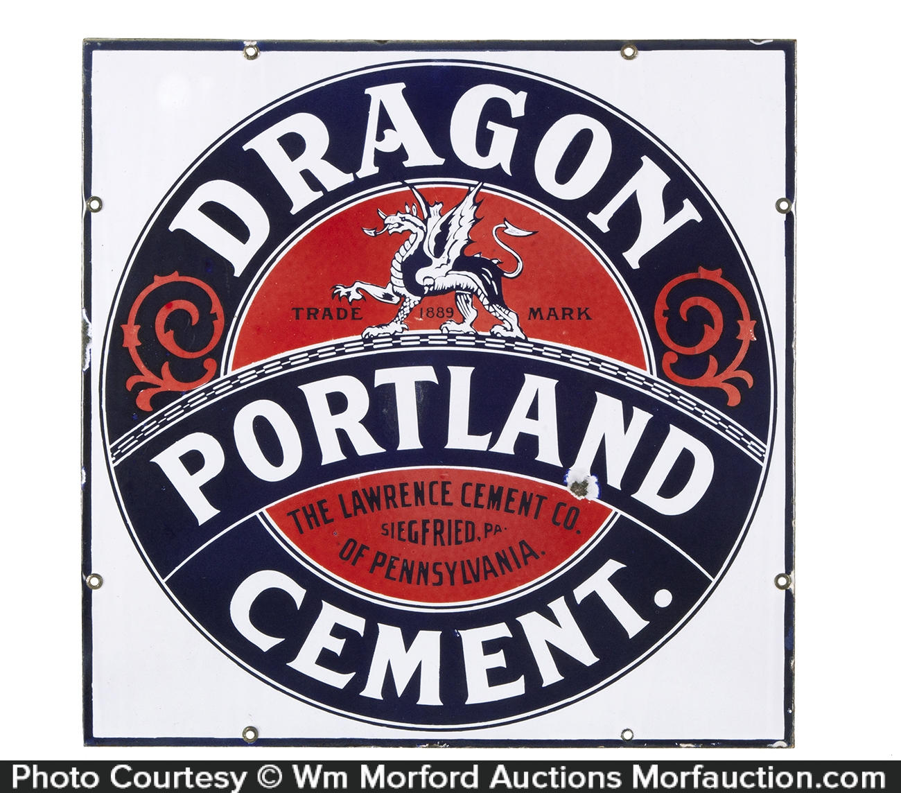 Antique Advertising | Dragon Portland Cement Sign • Antique Advertising
