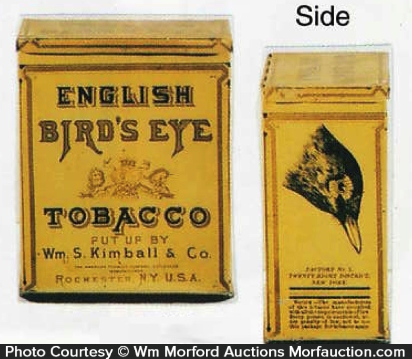 Tin Box England Vintage Rare Thomas Bear/'s /& Sons-Golden Birdseye Tobacco Adv