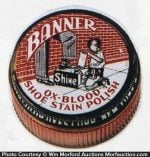 Banner Ox-Blood Shoe Polish Tin