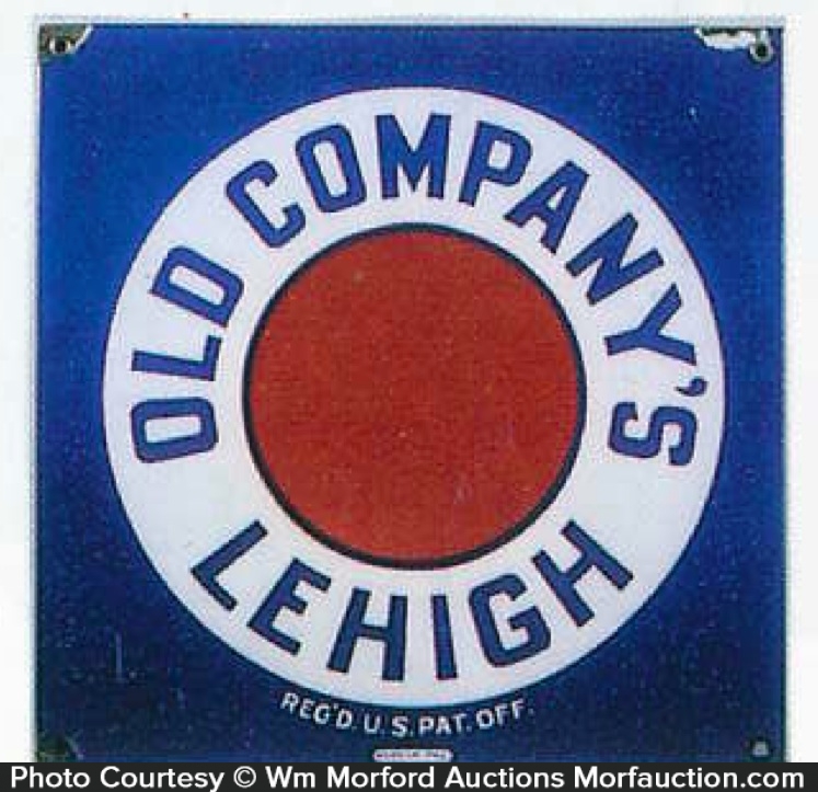 Old Company's Lehigh Coal Sign • Antique Advertising