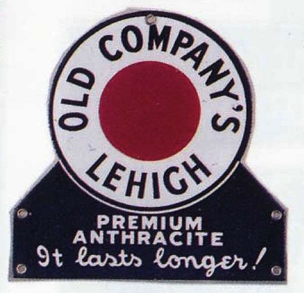 Antique Advertising Old Company Lehigh Coal Sign • Antique Advertising