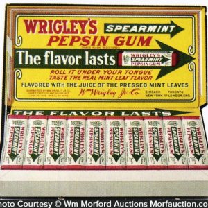 Antique Advertising | Wrigley's Nips Gum Display Box • Antique Advertising