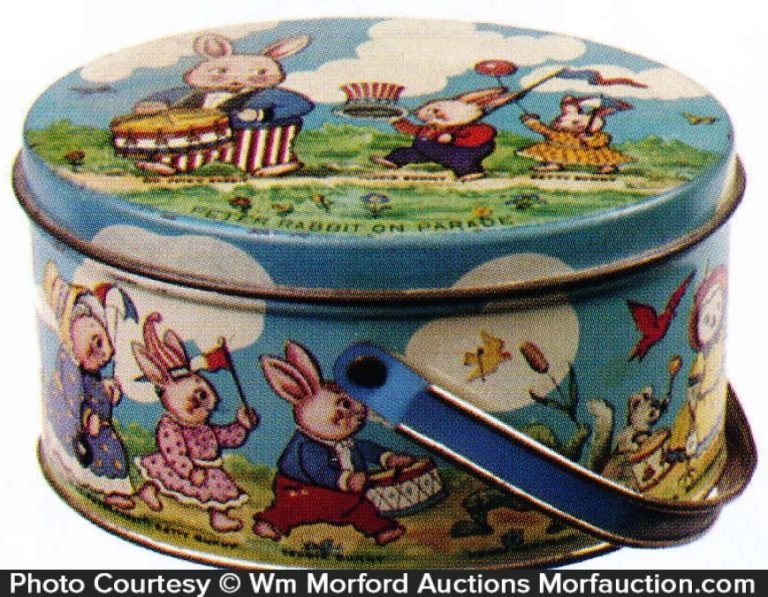 Peter Rabbit Tin • Antique Advertising