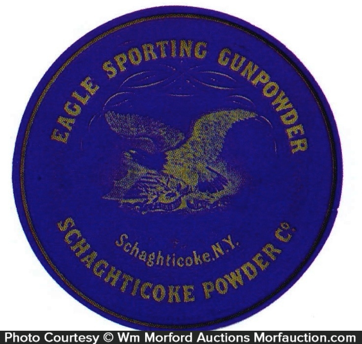 Eagle Sporting Gunpowder Label • Antique Advertising