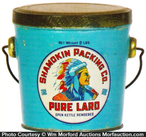 Shamokin Lard Pail • Antique Advertising