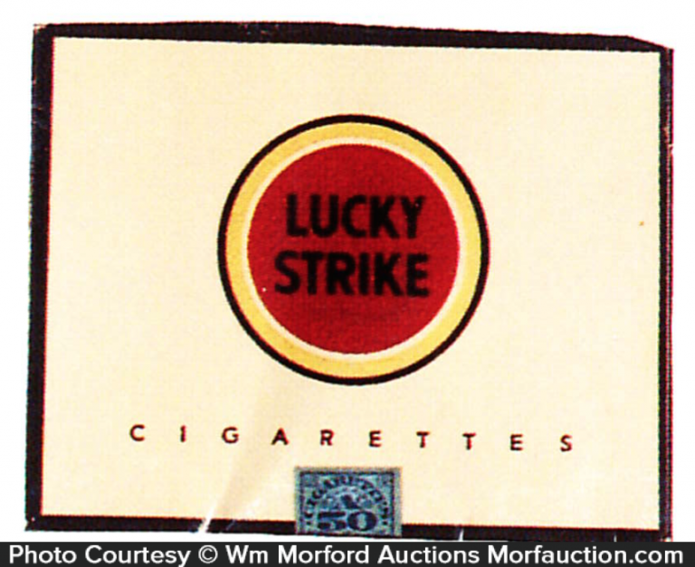 Lucky Strike Cigarettes Tin • Antique Advertising