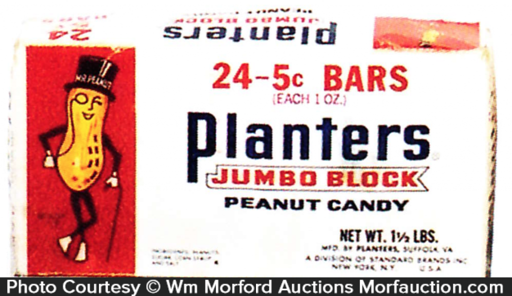 Planters Jumbo Block Box • Antique Advertising