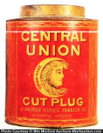 central union cut plug tobacco tin Central Union Cut Plug Tobacco Archives • Antique Advertising