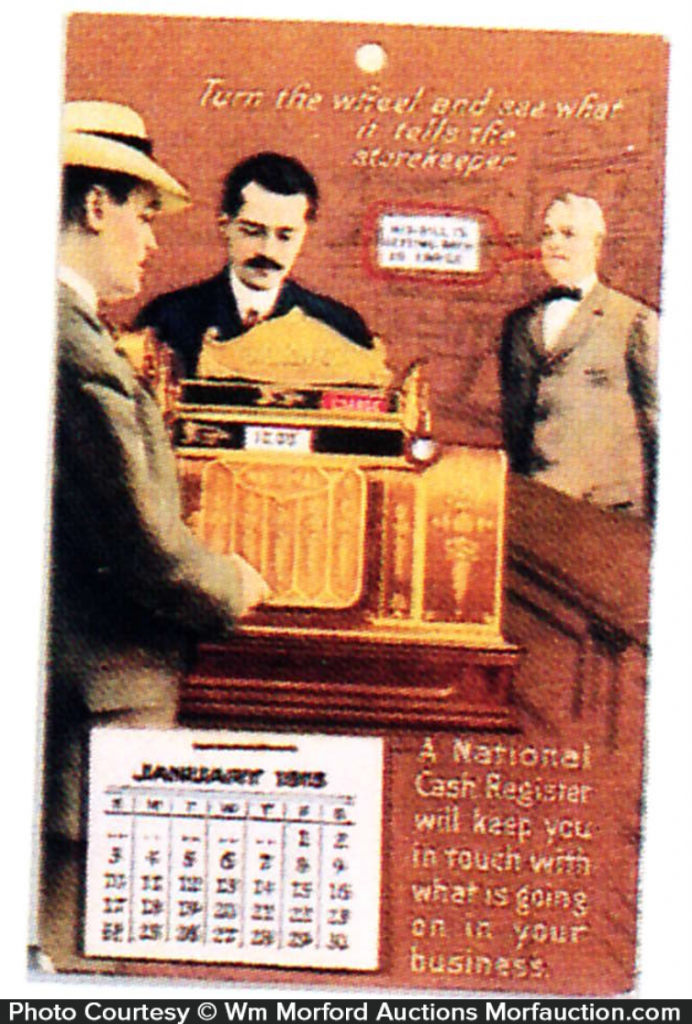National Cash Register Calendar • Antique Advertising
