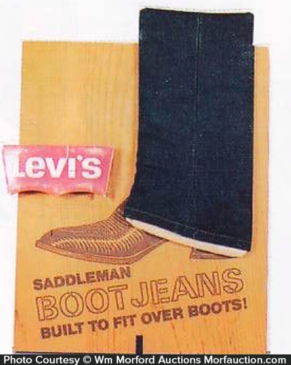 Boot Jeans Sign • Antique Advertising