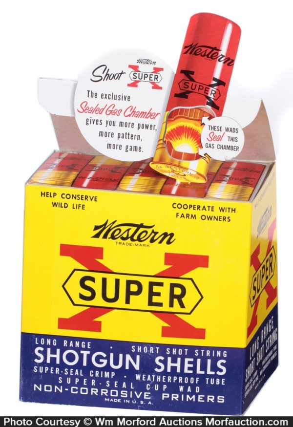 Shotshell Display Super X Shotgun Shells Display • Antique Advertising
