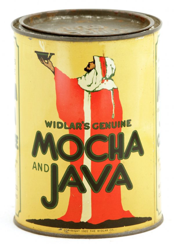 Widlar Mocha Java Coffee Can • Antique Advertising