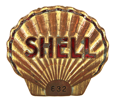SHELL OIL PETROL/OIL COMPANY PIN BADGE 