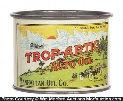 Trop-Artic Auto Oil Cup • Antique Advertising