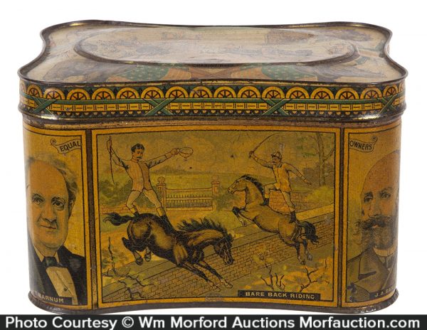 Barnum & Bailey Biscuit Tin • Antique Advertising