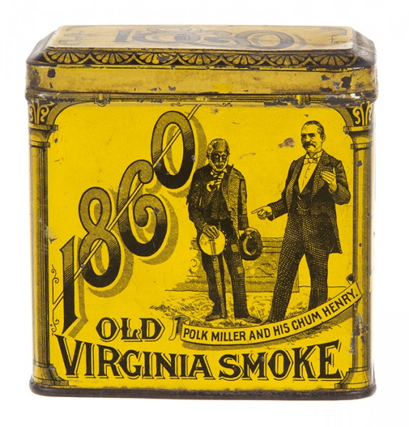 Antique Advertising 1860 Old Virginia Tobacco Tin • Antique Advertising
